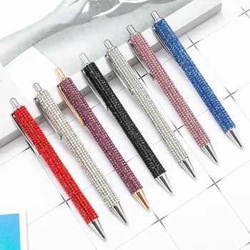 Naciśnij długopis hurtowy prezent długopis 14 sztuk dziewczyna szkolne materiały papiernicze długopis wielokolorowy długopis tanie i dobre opinie CN (pochodzenie) Długopis kulkowy Metal 1 0mm Biuro i szkoła pen