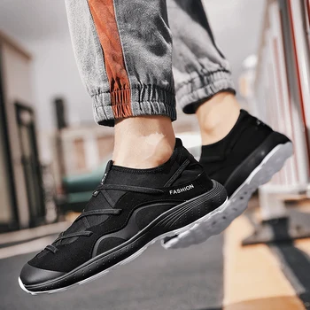 

Breathable Holes Men's Casual Shoes Street trend Zapatos Hombre Rubber Hard-Wearing Fashion Sneakers Outdoor Walking men's shoes