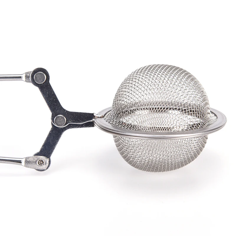 1/2pc Tea Strainer Diameter High Quality Convenient Stainless Steel Handle Tea Mesh Ball Filter Stable Strong Tea Infuser 4.5cm