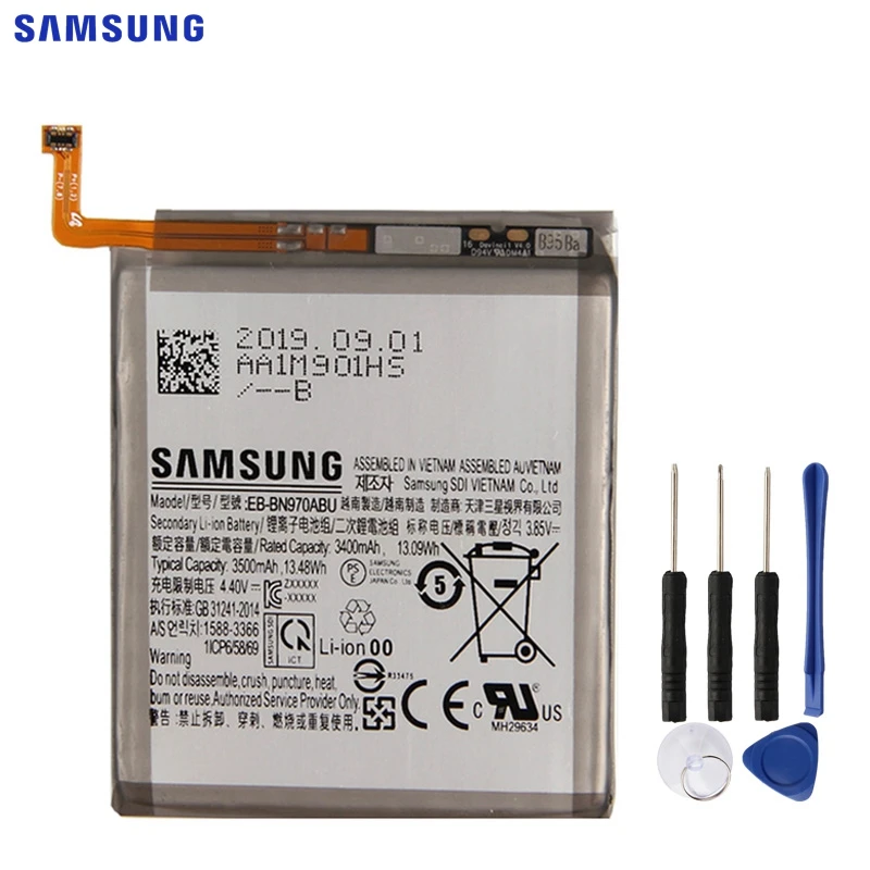 

SAMSUNG Original Replacement Phone Battery EB-BN970ABU For Samsung GALAXY Note 10 Note X Note10 Authentic Phone Batteries 3500mAh