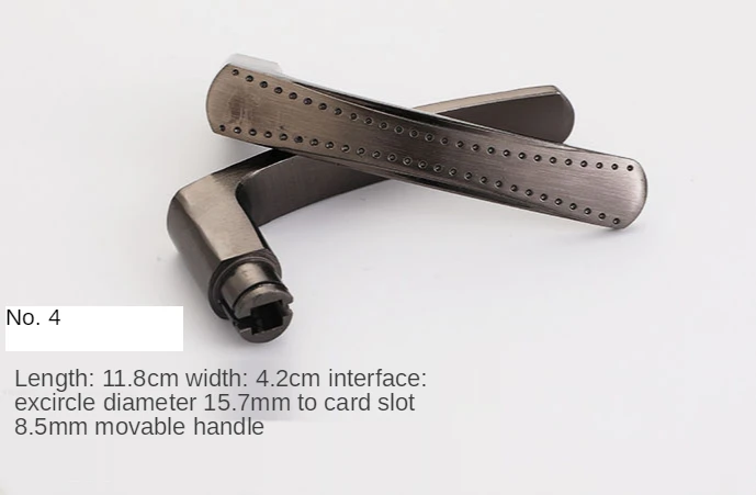 Universal porta lock handle, aço inoxidável botão,