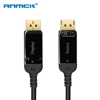 شراءالألياف البصرية 1.4 ديسبلايبورت كابل 4K 144Hz 8K 30Hz HDR 5m 10m 15m DP ذكر إلى ذكر محول كهربائي مزدوج الفتحة للفيديو الكمبيوتر المحمول TV
