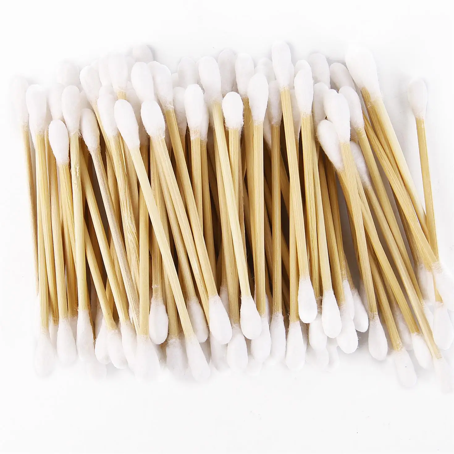 100pcs Double Head Cotton Swab Eyeshadow Lip Makeup Cotton Buds Disposable Nose Ears Care