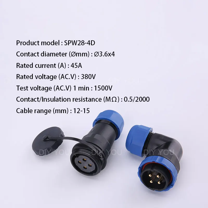 SP28 локоть Водонепроницаемый разъем IP68 вилка стандарта США 2/3/4/5/6/7/9/10/12/14/16/19/22/24/26