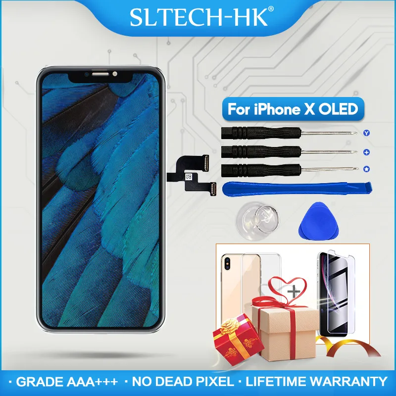 

AAA+++ For iPhone X XR XS OLED Screen XS MAX Replacement OEM LCD Display With 3D Touch Assembly No Dead Pixel Brand New