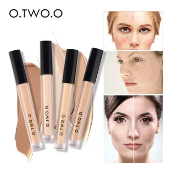 

O.TWO.O Brand Makeup Concealer Base Liquid Full Coverage Eye Dark Circles Blemish 4 Colors Dark Skin Face Contouring Cosmetics