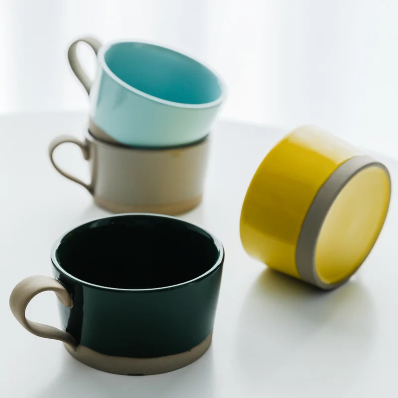 

Японский стиль целебная серия керамическая кружка для дома, офиса, чайная чашка для завтрака, овсяная чашка, кофейная кружка, осенняя кружка, стакан, чашка HP90803