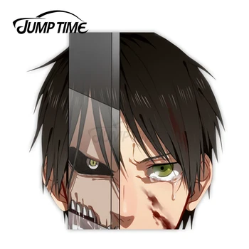 

Jump Time Attack On Titan Anime Peeking Sticker Window Car Truck Art Vinyl Decal