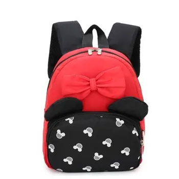 

Fashion Lovely Small Backpacks With Bowtie Girls Kindergarten Students School Cute Travel Bag 2-5Years Old Kids Mochila