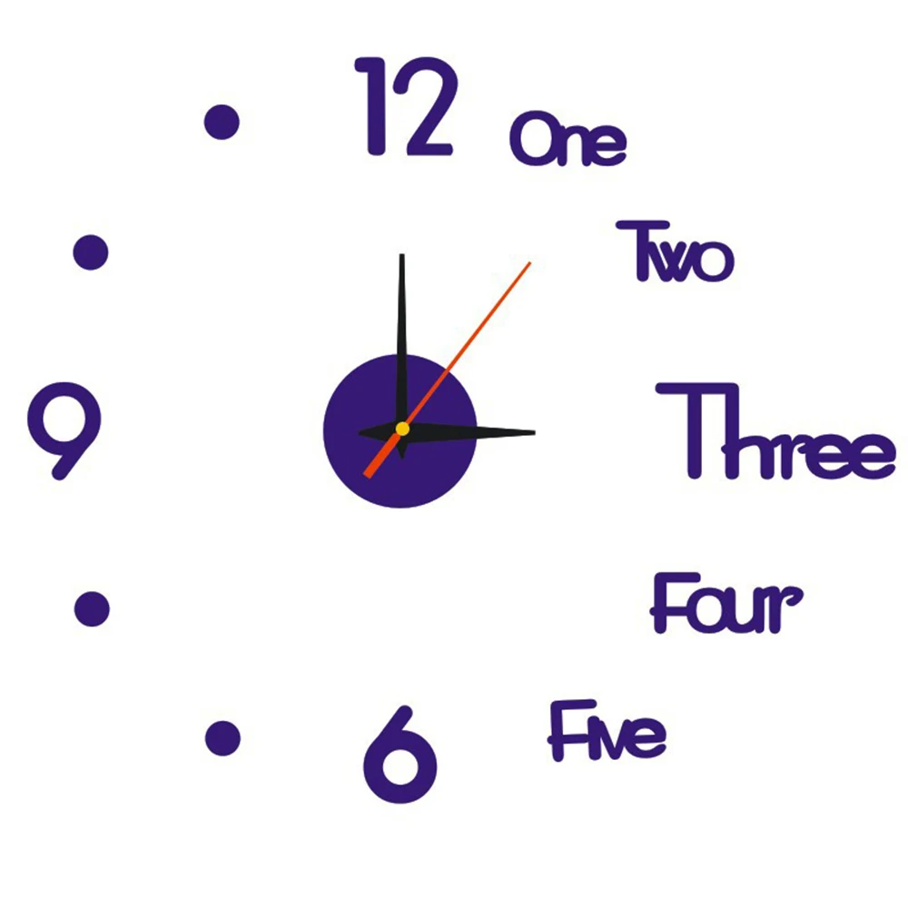 2020 DIY digital Wall Clock 3D Wall Sticker Modern Design Silent Clock Home Decor Living Room Quartz Needle Rel&oacute;gio de parede 19