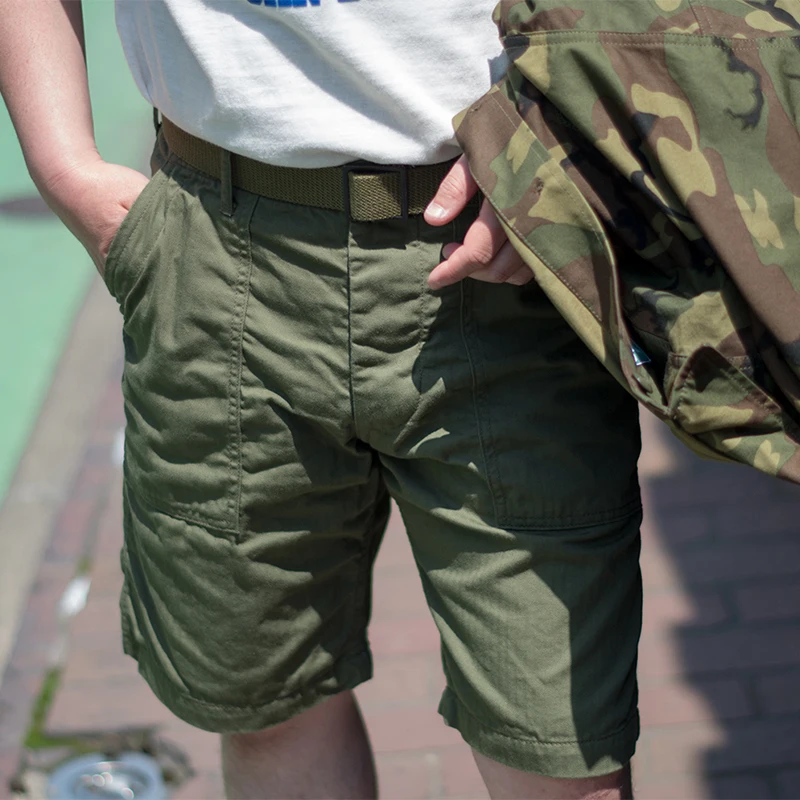 2020ss, винтажные OG-107, оливково-зеленые, 107 HBT USN USMC WW2 VTG, армейские шорты, для пеших прогулок, тактическое снаряжение, хлопковые брюки для мужчин, карго размера плюс