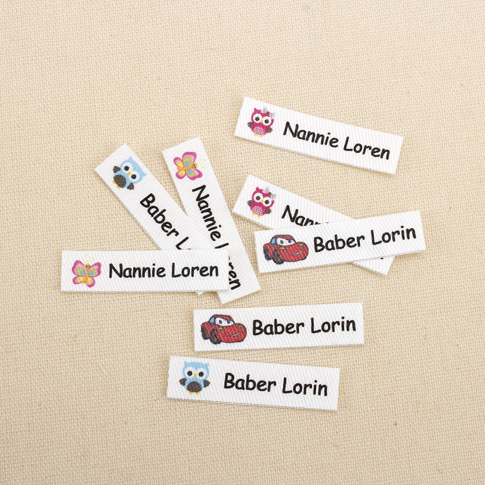 160pcs Ironing Labels Cartoon Children Clothing Personalized Name Tags Iron On