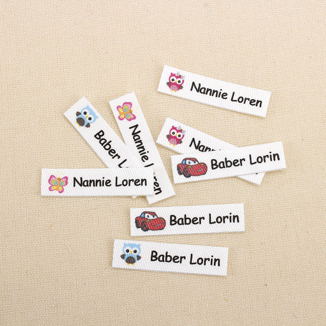 160pcs Custom Ironing Labels, Cartoon labels, children's clothing