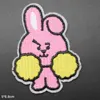 Pink Rubbit Frog on Shoulder Iron On Embroidered Clothes Patches For Girl Woman Clothing Stickers Garment Wholesa 1