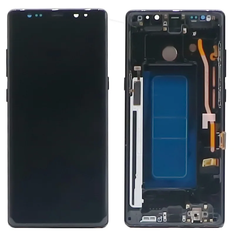 Assembléia com Capa Lcd para Samsung Lcd de Tela Nota Original Galaxy Note N950 N950f N9500 N950u Display Toque Digitador Traseira 8 4 note 8 n950 n950f n9500 n950u display