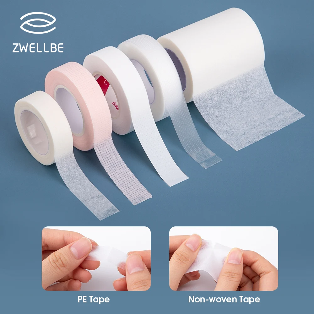 Almohadillas profesionales para pestañas postizas, sin pelusa, de papel blanco, herramienta para colocar debajo de los parches, cinta adhesiva