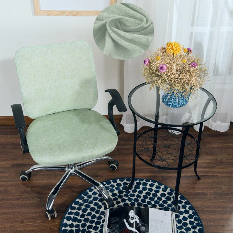 Эластичный Вращающийся офисные стулья стрейч спандекс чехлы для стульев анти-грязный съемный компьютерный поворотный Чехол для стула 24 цвета - Цвет: U