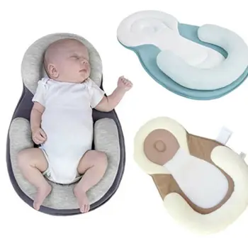 

Infant Baby Newborn Shaping Pillow Sleep Cushion Prevent Flat Head Sleep Nest Bed Mattress Breathable