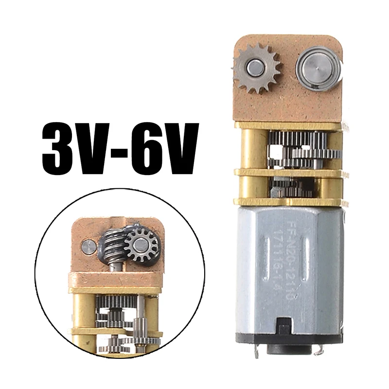 DC 3 V-6 V мини микро Шестерни мотор для 3D печатная ручка N20 правый угол мини микро металлический Шестерни редуктор скорости для чайника