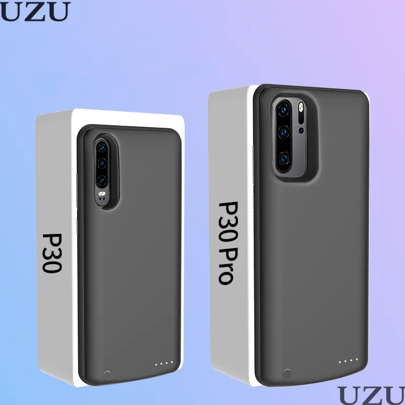 

6000mah high power bank charger case for Huawei P30 Pro soft frame matte external wireless charging for Huawei P30 Pro