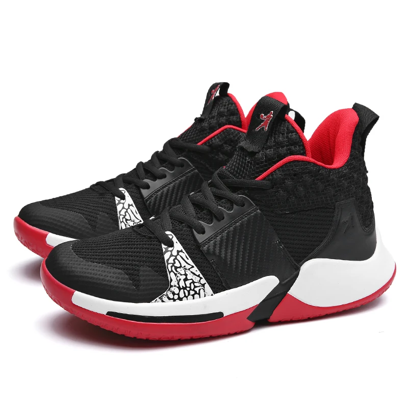 Мужская Баскетбольная обувь, кроссовки 1, ретро кроссовки 11, Баскетбольная обувь для мальчиков, детская обувь 4 - Color: Black