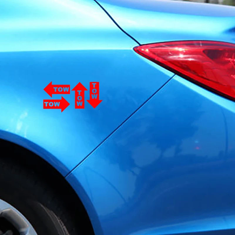 Divertente Adesivo Per Auto TOW Hook Freccia JDM Vinile Accessori