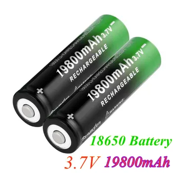 

2~ 20PCS New 18650 battery 3,7V 19800 mAh batera recargable de Li-Ion para linterna LED Caliente Nueva de Alta Calidad