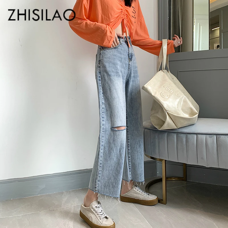 Wide Leg Jeans Women Plus Size Boyfriend Loose High Waist Ripped Jeans for Women 2020 Vintage Mom Denim Pants Jeans Wide Leg Jeans Women Plus Size Boyfriend Loose High Waist Ripped Jeans for Women 2020 Vintage Mom Denim Pants Jeans