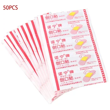 

50pcs 100pcs Kit First Aid Woundplast Travel Waterproof Home Children Breathable Emergency Hemostasis Adhesive Bandages
