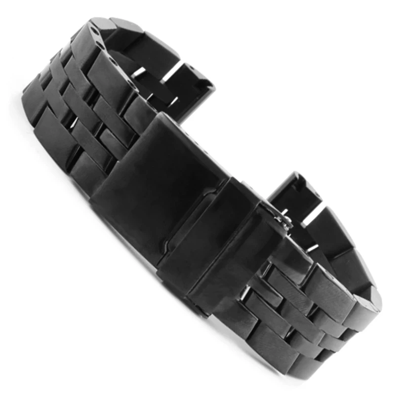 22 мм, 24 мм, нержавеющая сталь, ремешок для часов Breitling Super Ocean GMT, Одноцветный фирменный плоский ремешок для часов, браслет+ Инструменты - Цвет ремешка: Черный