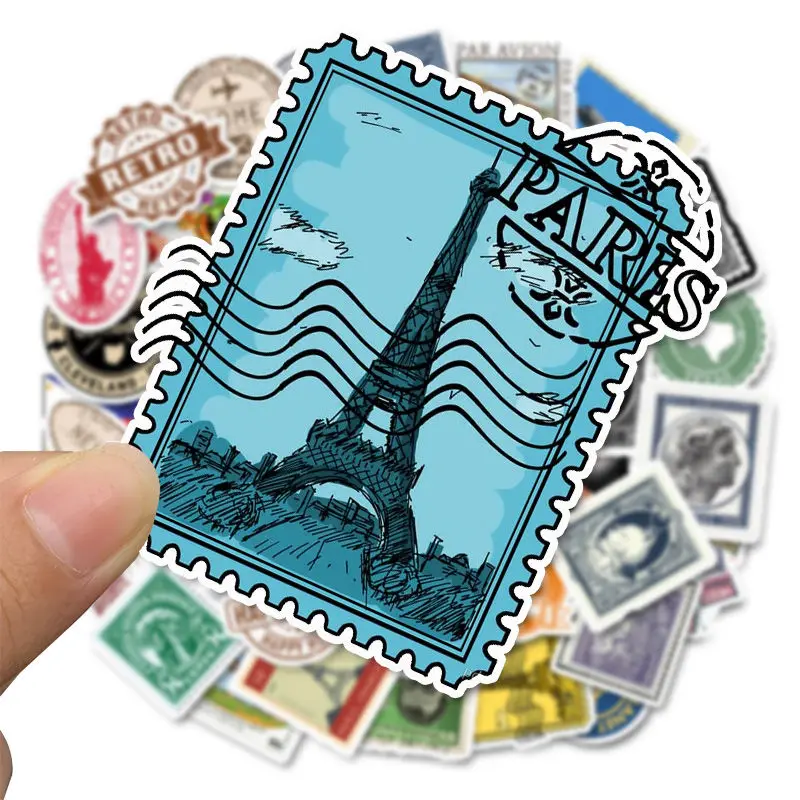 50 шт. ретро туристические марки классические граффити водонепроницаемые