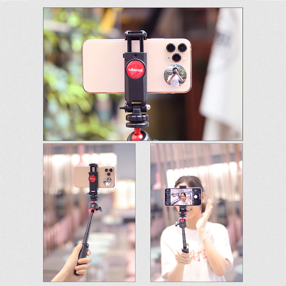 Smartphone Photography Kit Universal Smartphone Selfie Vlog Mirror Compatible with iPhone Samsung Photo Video Selfie Vlog
