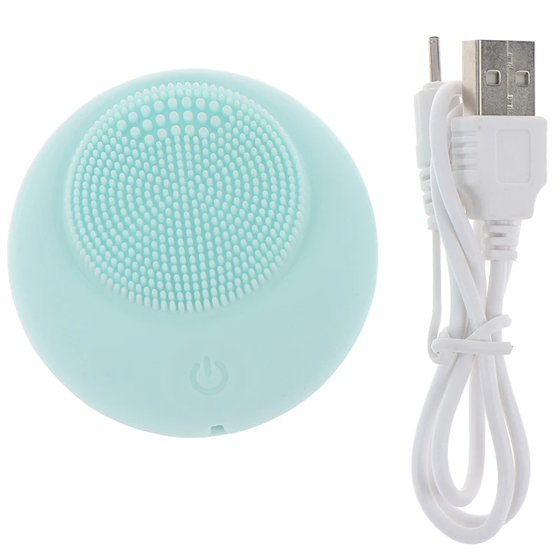 As Pic USB Rechargeable Ultrasonic Electric Facial Cleansing Face Washing Brush Vibration Skin Blackhead Remover Pore Cleaner Massage - Цвет: As Pic