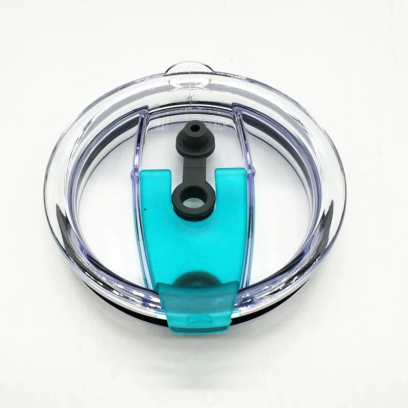 Защита от брызг, герметичная крышка для бутылки, ручки, держатель для кружки, сумка для стакана воды 30 унций - Цвет: blue lid