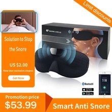 Snore stopper Anti Snore eye mask Prevents snore Black Comfortable Sleep eye mask Snoring Solution Sleep Apnea Sleeping