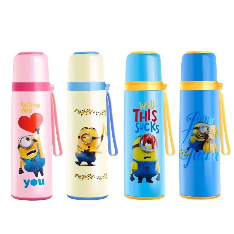 

2020 New Style Insulated Stainless Steel Bottle Cartoon Students Insulated Cup Small Yellow People Glass Ch-zd500