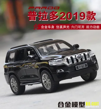 

1:32 High Simulation Toyota Prado Alloy Pull Back Sound and Light Car Model Decoration for children gifts