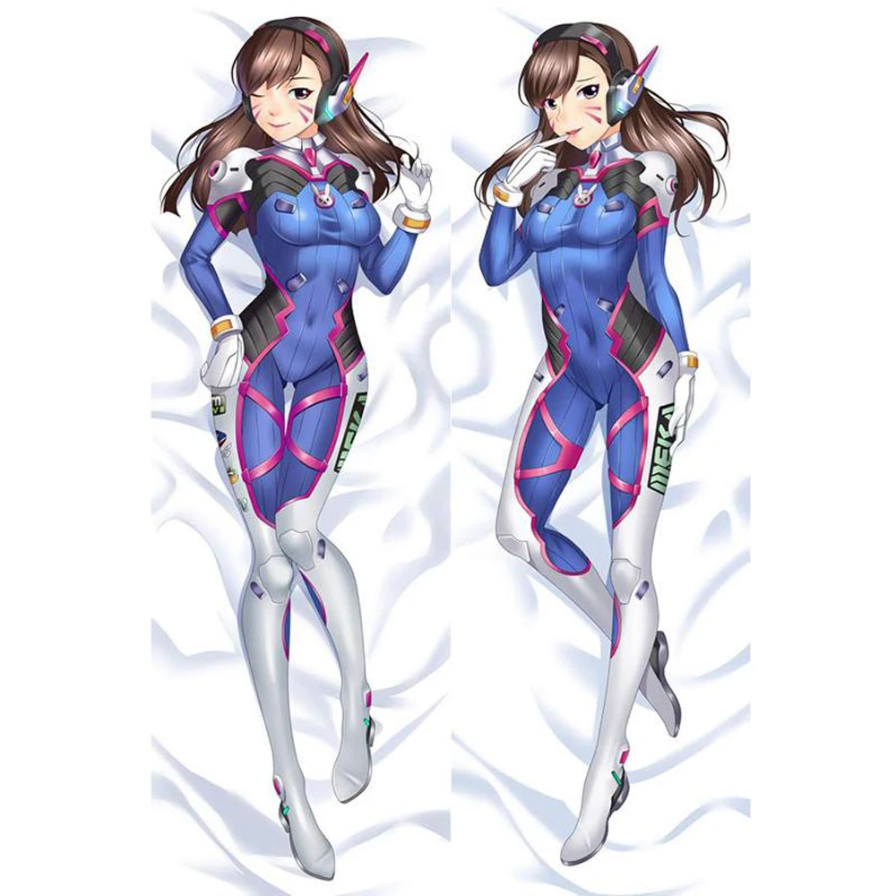 3D двухсторонняя японская сексуальная девушка аниме игра D. VA OW Throw Otaku Dakimakura