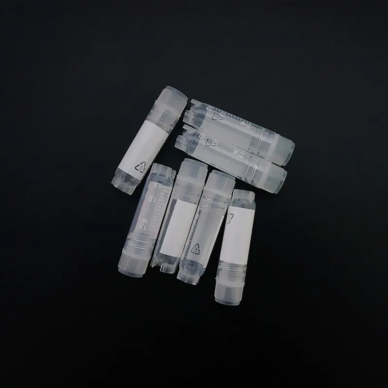 500Pcs/Lot 2ml Internal Rotating Cover Cryogenic Vials Cryopreservation Tube 1.8ml Graduation Cryovial Laboratory Test Tube