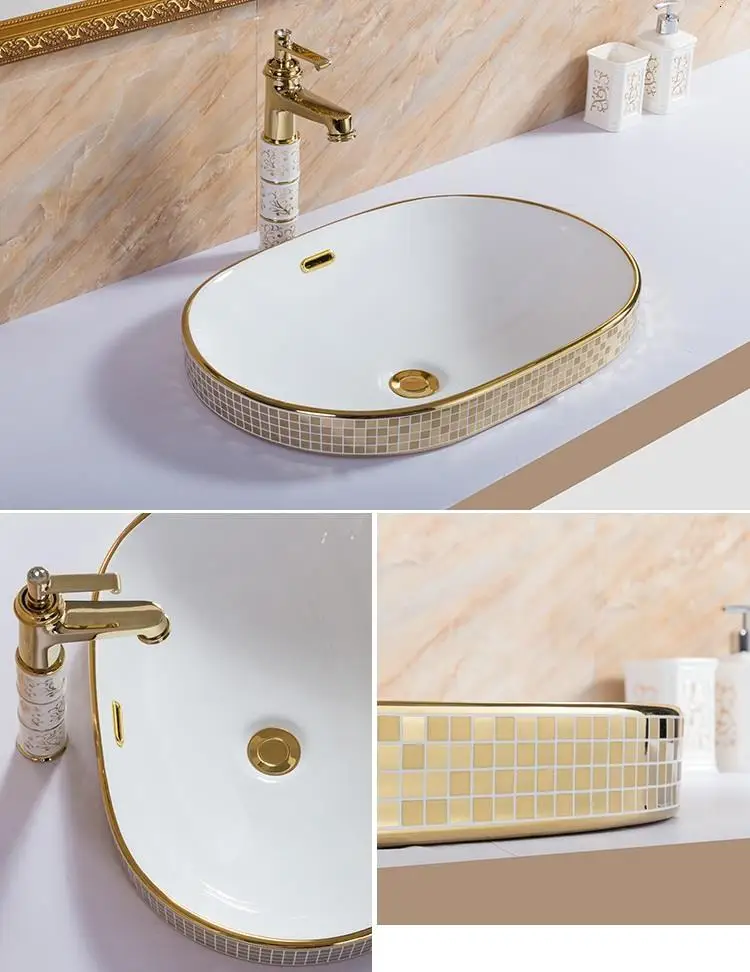 Waschtisch Баньо Da Appoggio чаша De Umywalka Nablatowa Fregadero бассейна Bassin Bagno с двумя ручками для кухни, умывальник Куба Banheiro Ванная комната раковина