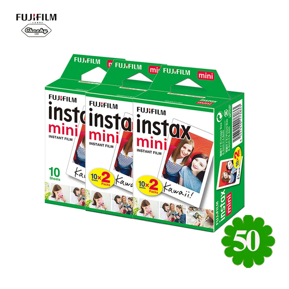 10-60 листов камера моментальной печати Fujifilm Instax Mini Camera мгновенный пленка фотобумага для Fujifilm Instax Mini 9/8/7 s/25/50 s/70/90 SP-1/SP-2 принтера - Цвет: 50 Sheets