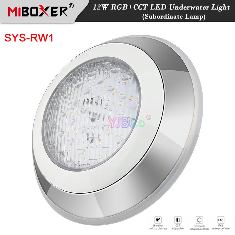 Водонепроницаемая светодиодная подводная лампа Miboxer RGB + CCT IP68 DC 24 В 12 Вт |
