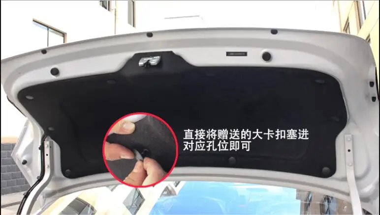 Подходит для kia K3 звукоизоляционный хлопок 12-18 капюшон двигателя звукоизоляционный хлопок изоляция багажника хлопок декоративные аксессуары