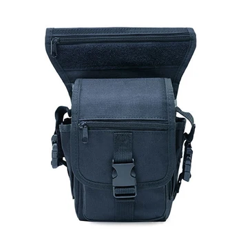 

Men Waist Pack Zipper Military Climbing Outdoor Hiking Oxford Cloth Hip Drop Belt Leg Bag Waterproof Adjustable Pocket Fishing