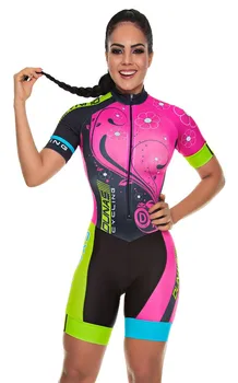 

2021 Pro Team Triathlon Suit Women's Cycling Jersey Skinsuit Jumpsuit Maillot Cycling clothing Ropa ciclismo set pink gel pad