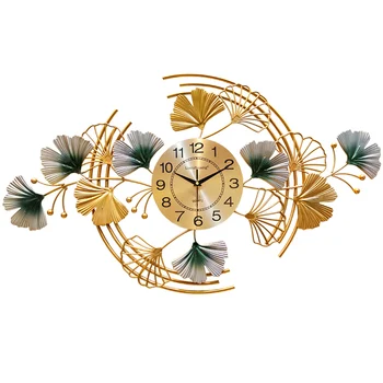

Bedroom Art Wall Clock Silent Quartz Luxury Gold Nordic Large Wall Clock Modern Design Home Creative Wand Klok Clocks AE50WC