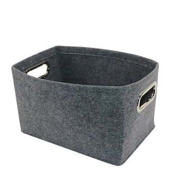 

Home Office Storage Basket Small Plant Pot Holder Cute Felt Bag Table Multifunction Container Decor