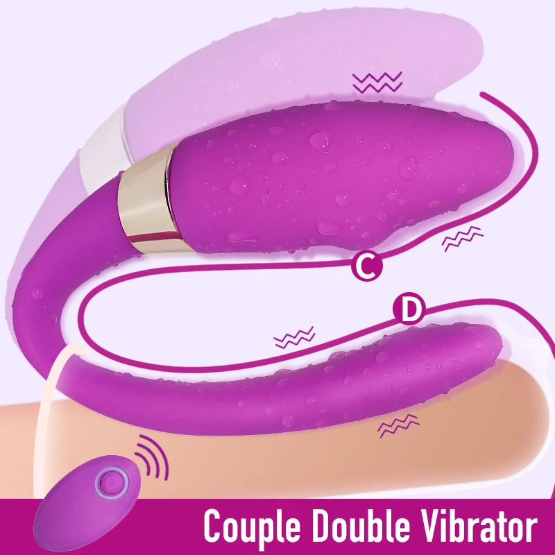 Remote Control Double Vibrators For Couple Wearable Dildo Female G Spot Stimulator Massager Masturbator Sex Toys