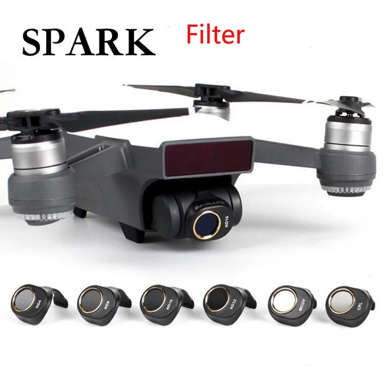Spark Gimbal Camera Lens Filter Combo Nd4 Nd8 Nd16 Nd32 Mcuv Cpl For Hd