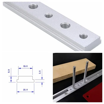 

Universal T-track Sliding Nut Woodworking Tool 100mm T Track Slot Sliding Slab with M6 M8 Screw Hole 30/45 Type AluminiumThread